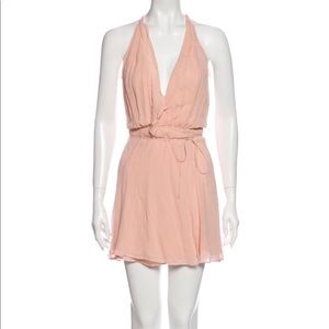 Reformation tunic dress with ruffles extra small